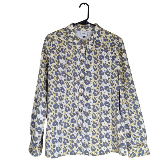 Cabi The Dreamer Providence Shirt Jacket Medium Safari Leopard Jungle Print - Picture 1 of 14